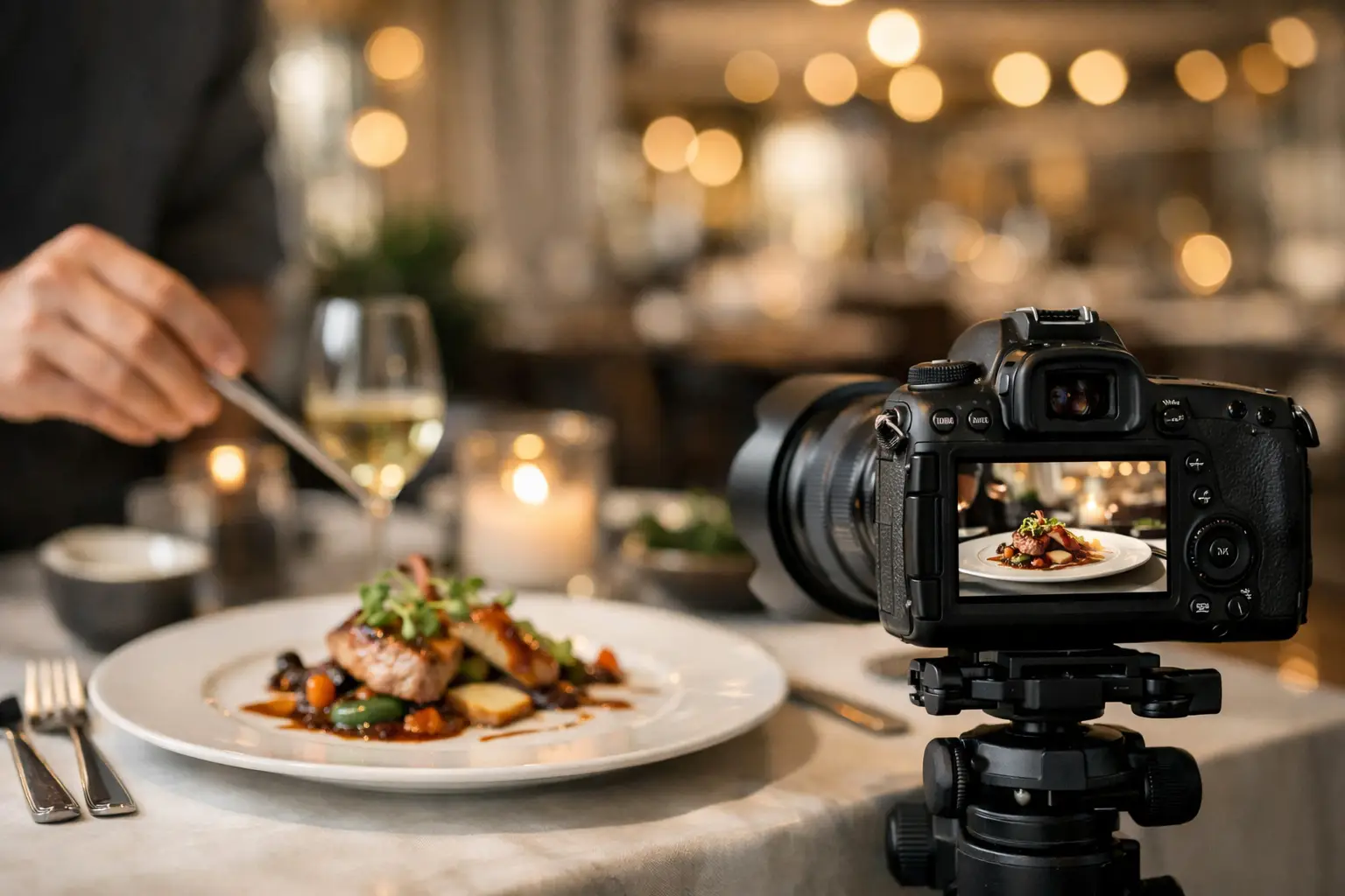 Fotografía que eleva restaurantes de lujo