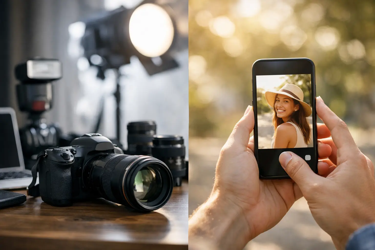 Imágenes profesionales vs fotos con celular