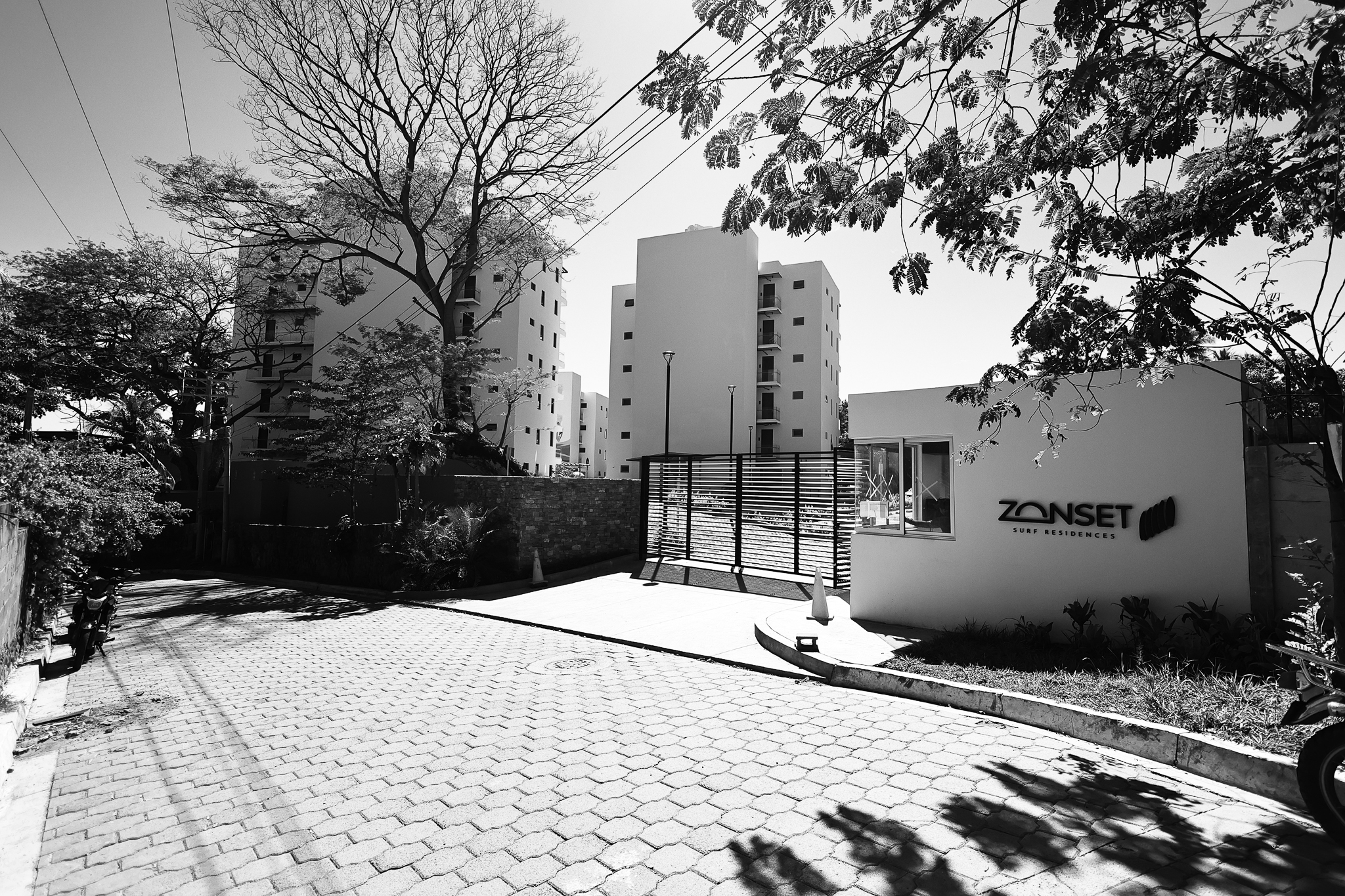 Main entrance of the Zonset residential development.